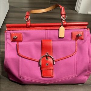 Coach Hampton Pink Tote